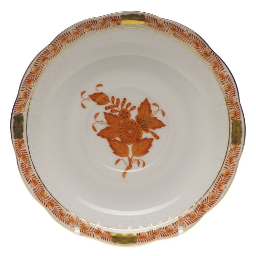 Chinese Bouquet Rust Tea Saucer