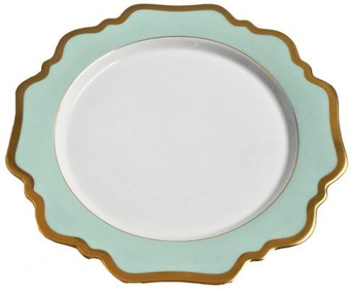 Anna's Palette Aqua Green Dinner Plate