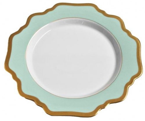 Anna's Palette Aqua Green Dessert Plate