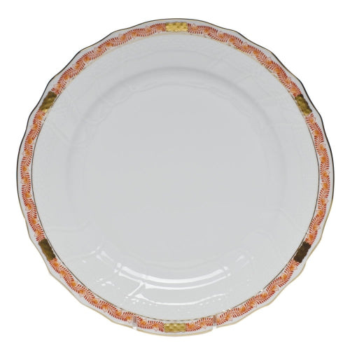 Chinese Bouquet Garland Rust Dinner Plate