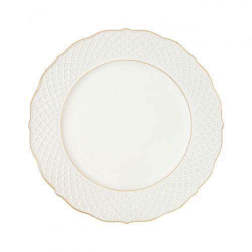 Empire White and Gold Service Plate