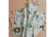 Linen Apron - Pomegranate Emerald