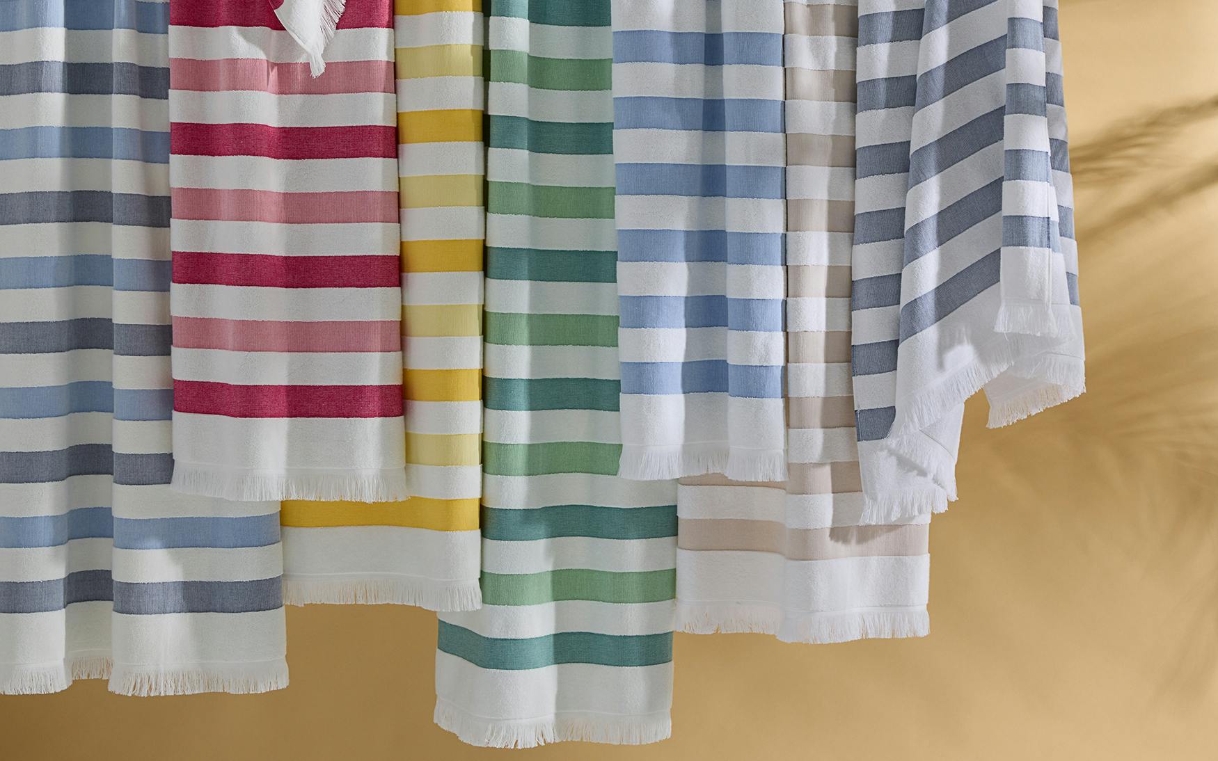 Amado Canary Stripe Beach Towel