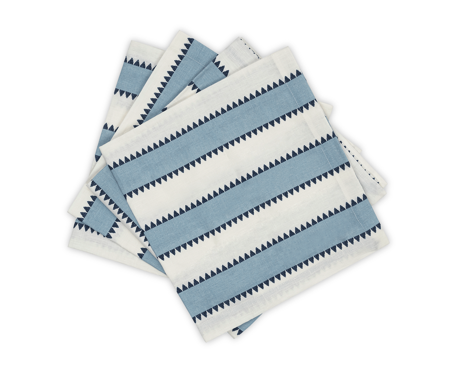 Apollo Stripe Napkin - Sky