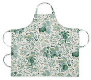 Linen Apron - Pomegranate Emerald