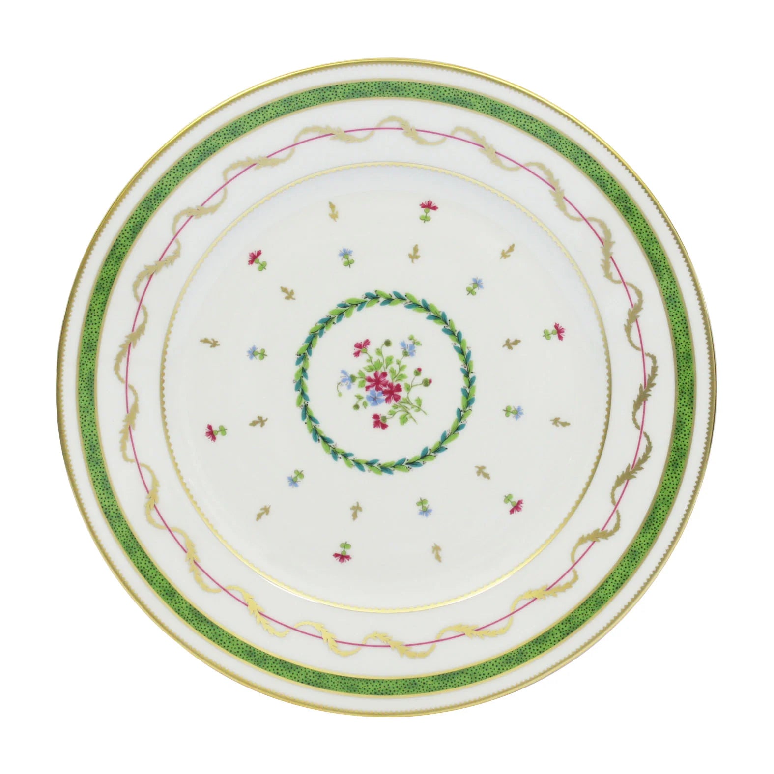 Vieux Paris Vert  Dinner Plate