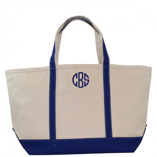 Large Royal Blue Boat Tote