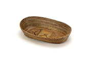Oval Bread Basket with Braided Edge, Small