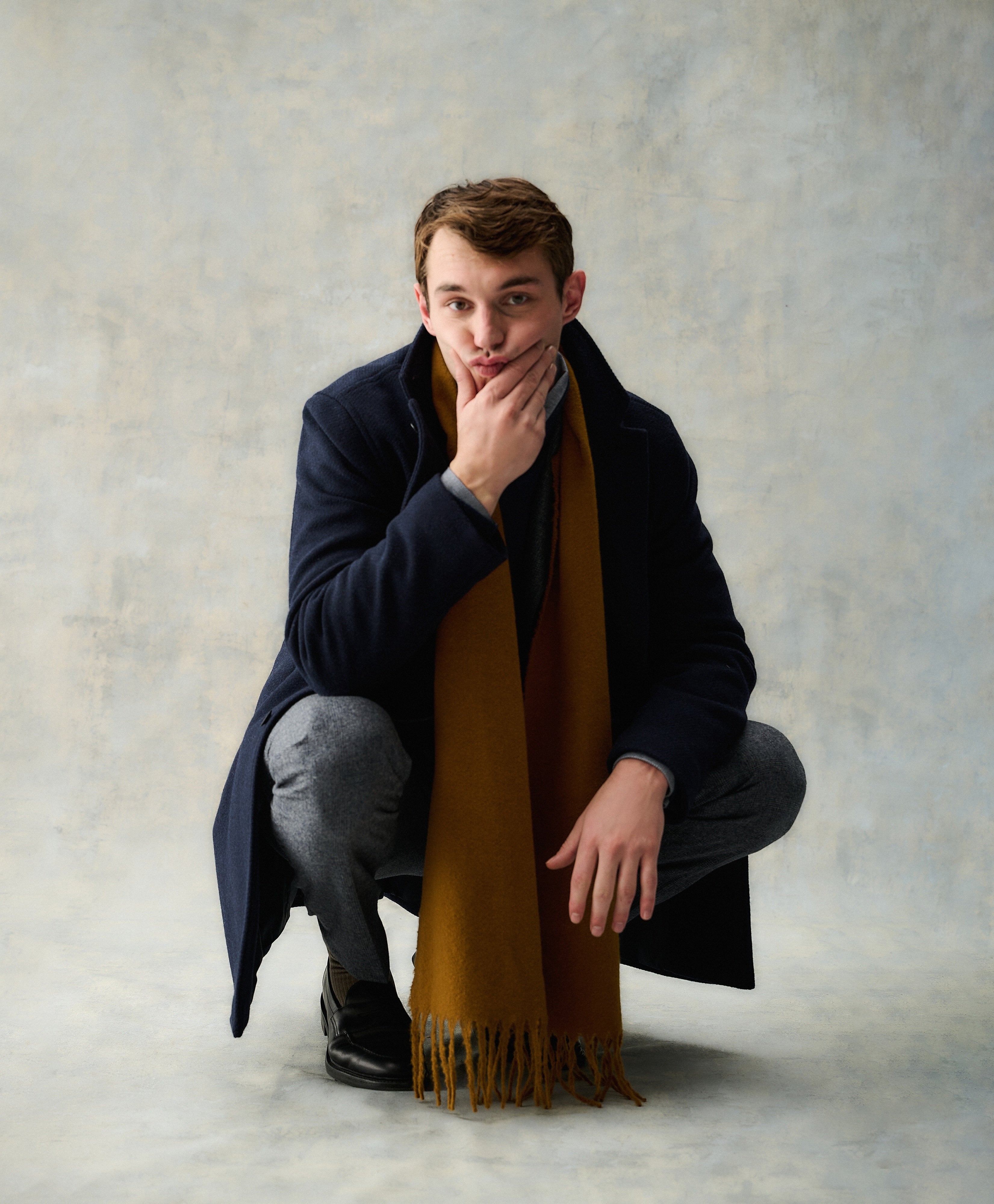 Brandy Boucle Scarf - Bronze Brown