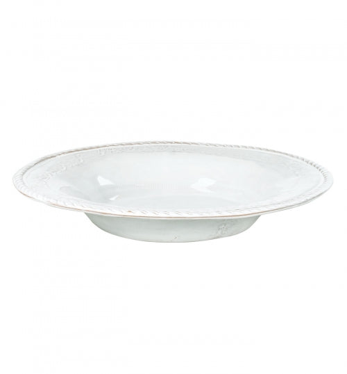 Incanto White Baroque Pasta/Soup Bowl