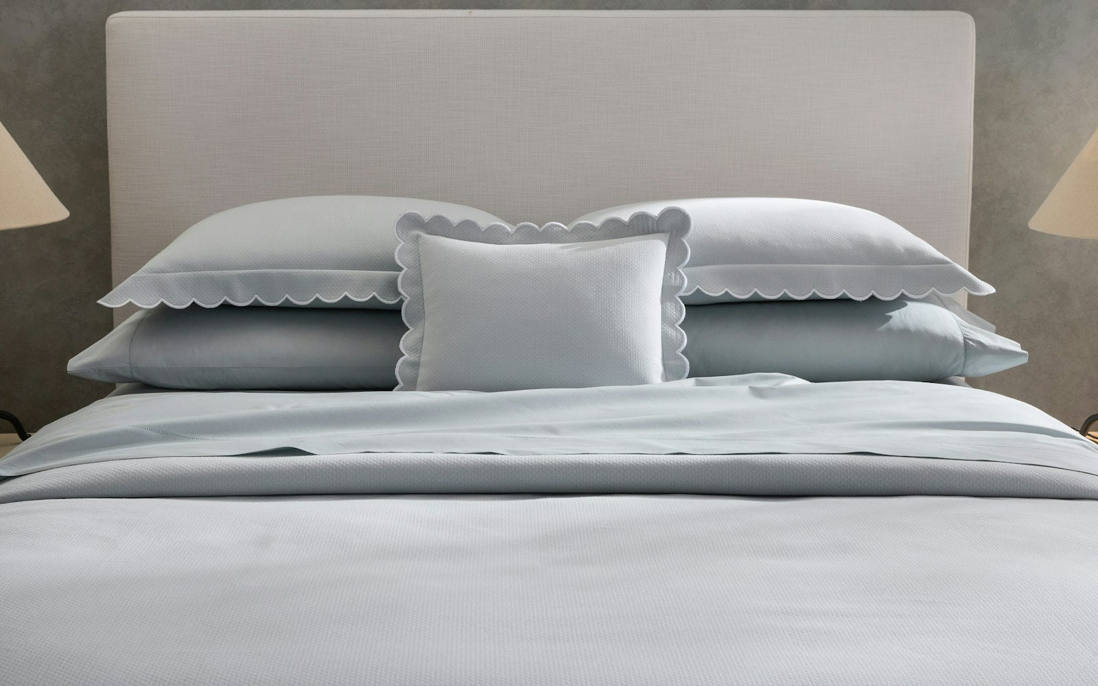 Diamond Pique White King Sham