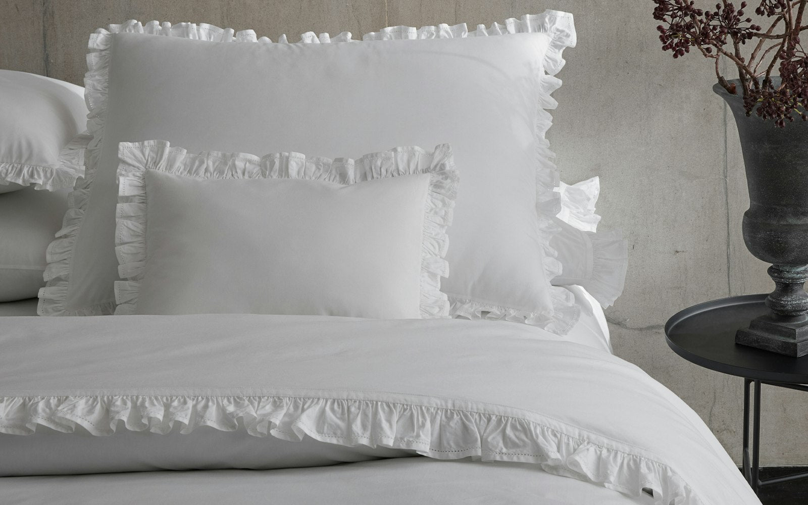 Georgia Standard Sham, 1.5" Flange - White