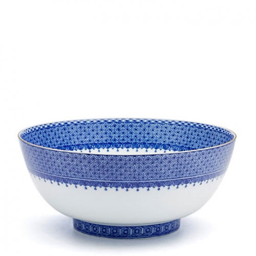 Blue Lace Round Bowl 9"