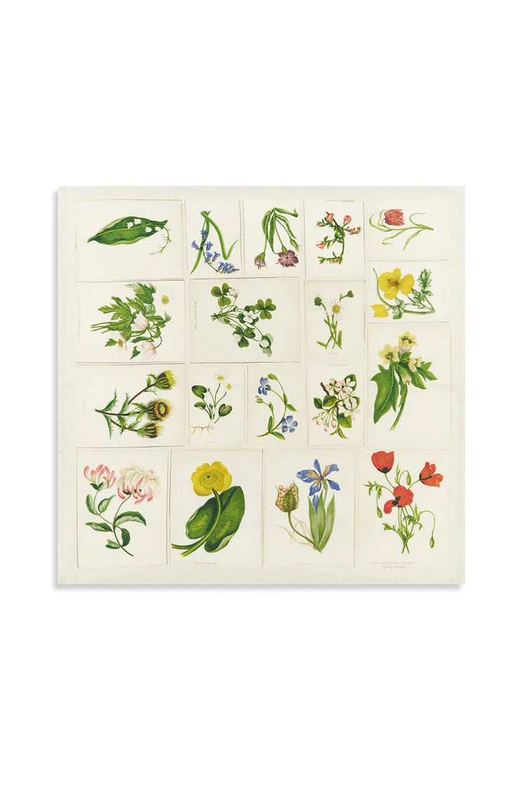 Botanical Tiles Linen Napkin by John Derian, 20" x 20"