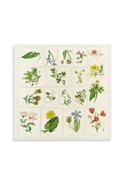 Botanical Tiles Linen Napkin by John Derian, 20" x 20"
