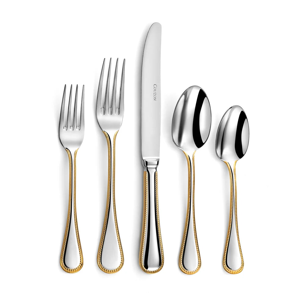 Le Perle Gold Accent Five Piece Place Setting