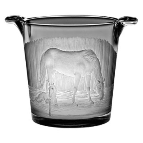 Mare and Foal Stall Scene Large Ice Bucket