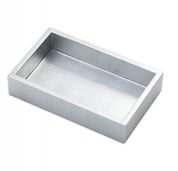 Lacquer Guest Towel Napkin Holder in Silver