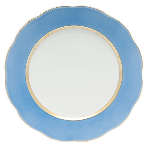 Silk Ribbon Cornflower Service Plate