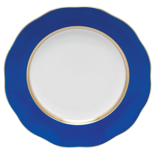 Silk Ribbon Cobalt Dessert Plate