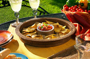 Chip and Dip with Round Stoneware 8oz Dish