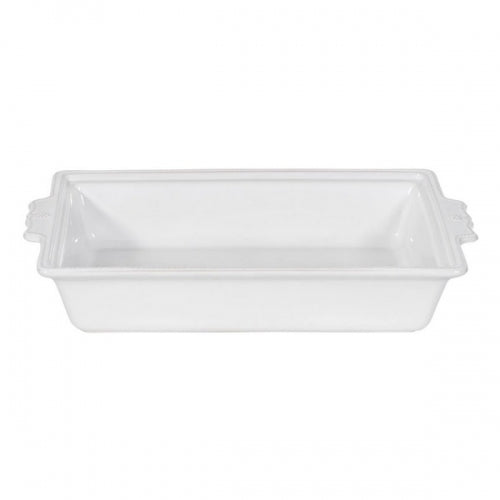 Berry & Thread Rectangular Baker with Lid - Whitewash 13"