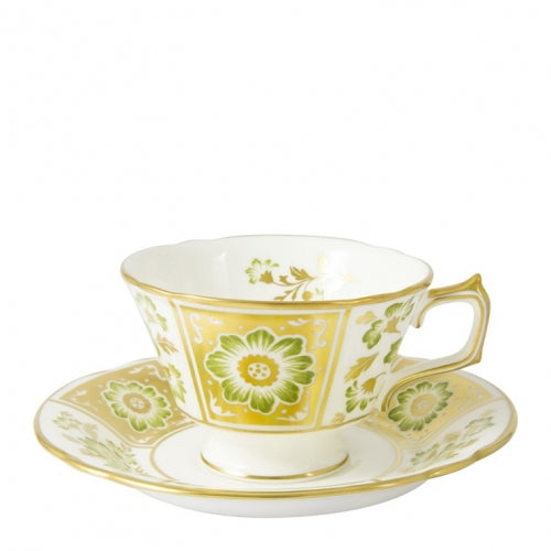 Derby Panel Green Tea Cup Saucer