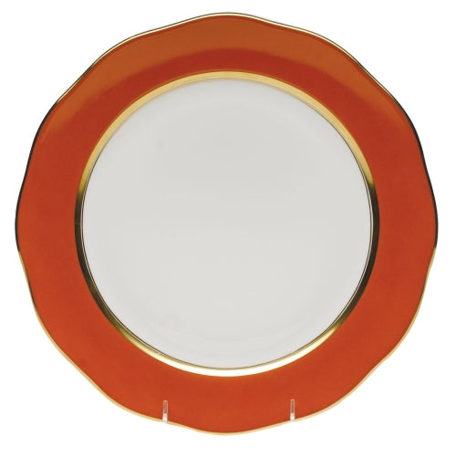 Silk Ribbon Pumpkin Dessert Plate