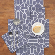 Trellis Navy Napkin