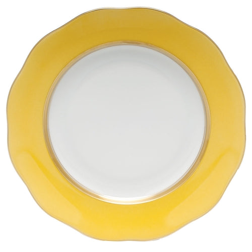 Silk Ribbon Lemon Dessert Plate