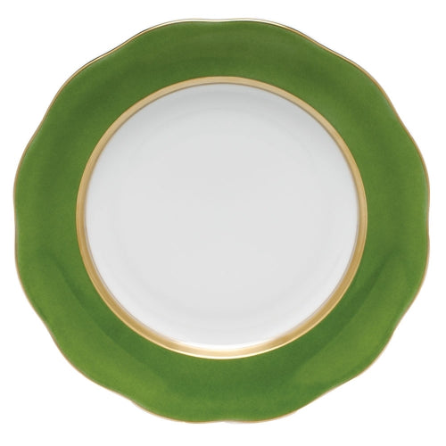 Silk Ribbon Fern Dessert Plate