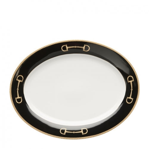 Cheval Black Large Oval Platter