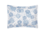 Chrysanthemum Euro Sham - Blue