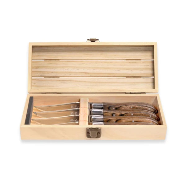 Louis Noyer Pakka Wood Steak Knives, Set of 4