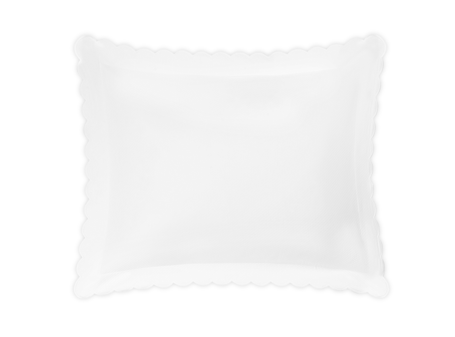 Diamond Pique White King Sham