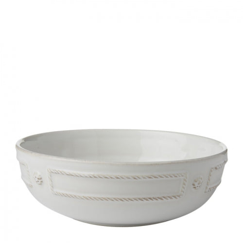 French Panel Whitewash Coupe Pasta Bowl