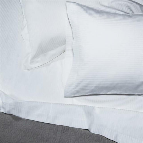 Bordeaux White Stripe King Pillowcases, Set of 2