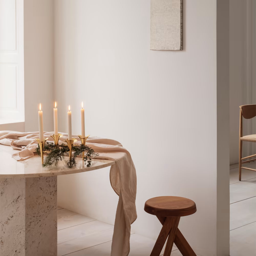 Bloom Taper Candleholder - Gold