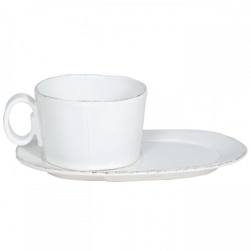 Lastra White Oval Tray