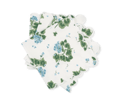 Geranium Linen Napkin, Blue - Set of 4