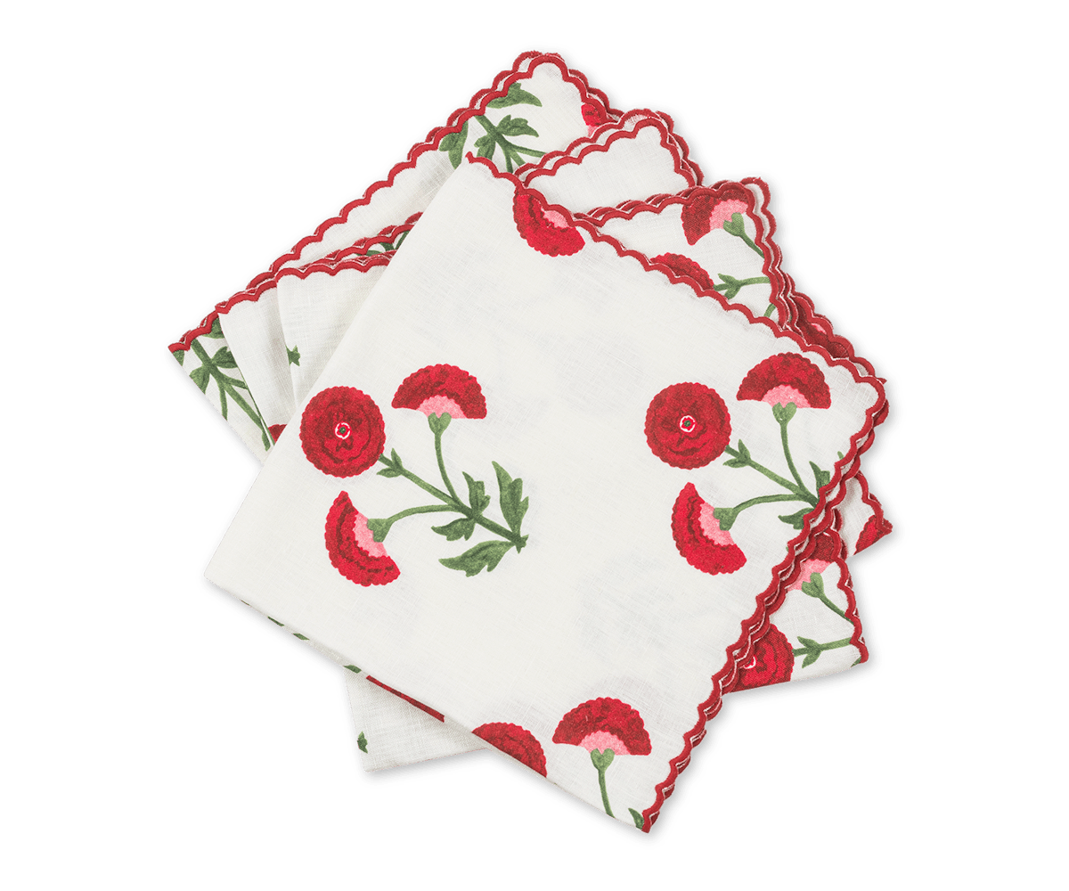 Gisele Napkins - Scarlet, Set of 4