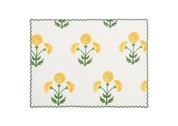 Gisele Linen Placemats - Set of 4 - Marigold - 14 x 19"