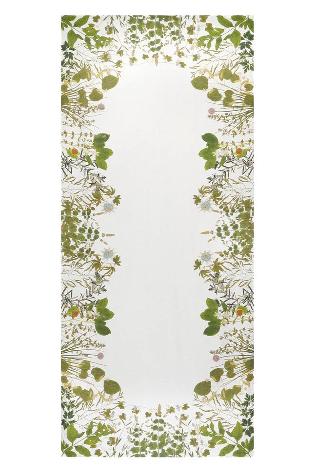 Herb Garden Linen Tablecloth - 65 x 118"