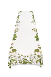 Herb Garden Linen Tablecloth - 65 x 118"