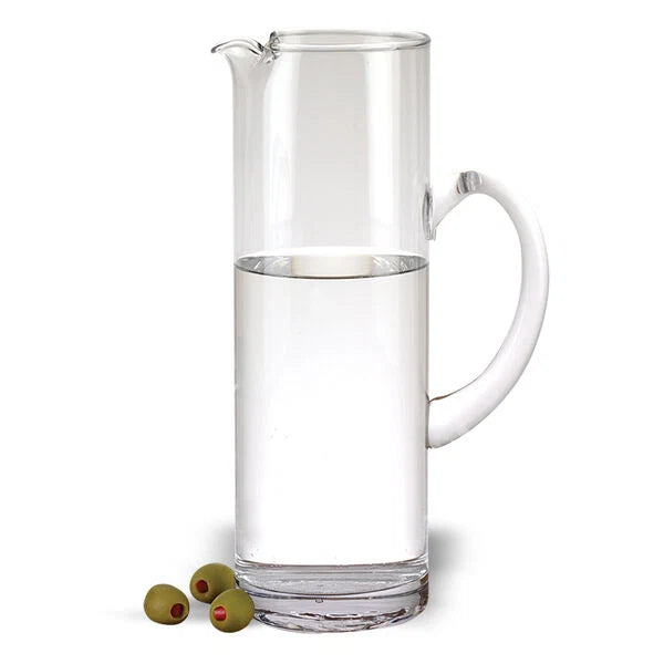 Celebrate Mouth Blown Glass Iced Tea, Martini or Water Pitcher H9.75" - 48 oz.