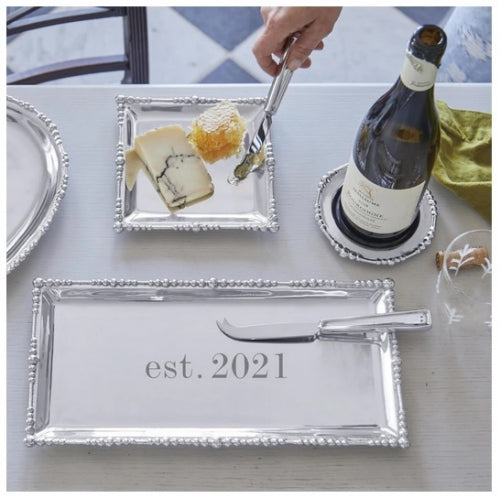 Pearl Drop Square Plate