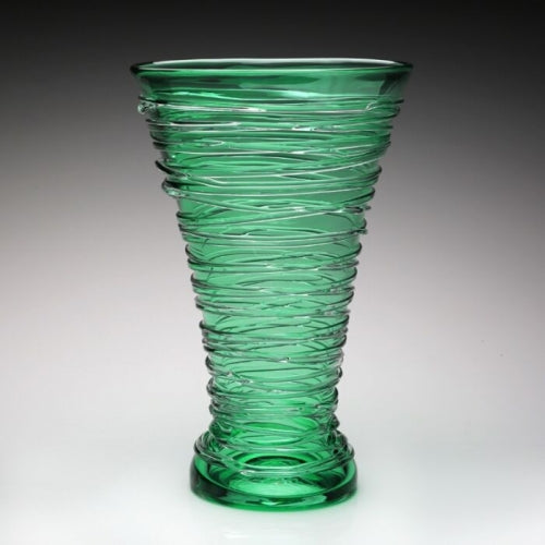 Miranda Seaglass Green Vase 14"