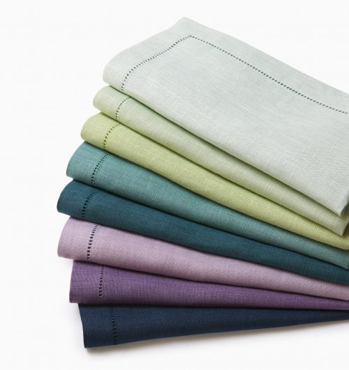 Festival Linen Cocktail Napkins, Set of Six - Kiwi