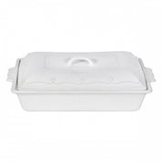 Berry & Thread Rectangular Baker with Lid - Whitewash 13"