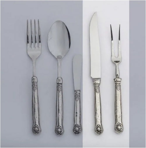 Noto Pewter Carving Fork & Knife Set